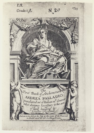 A Palladio, The First Book of Architecture, Tr G Richards 1668 by English Photographer