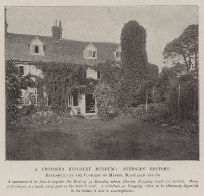 A Proposed Kingsley Museum, Eversley Rectory by English Photographer