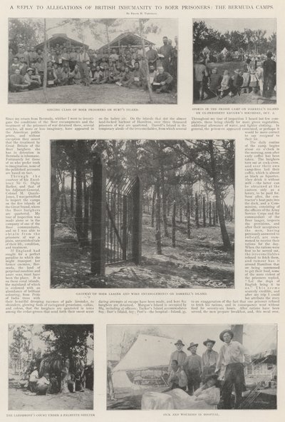 A Reply to Allegations of British Inhumanity to Boer Prisoners, the Bermuda Camps by English Photographer