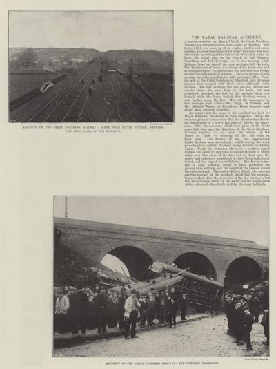 Accident on the Great Northern Railway by English Photographer