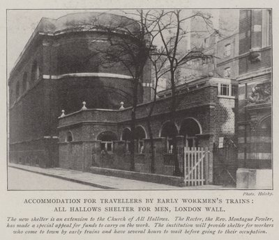 Accommodation for Travellers by Early Workmen
