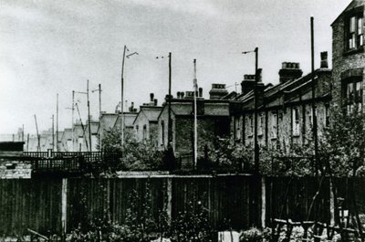 Aerials in Suburban Back Gardens, 1925 by English Photographer