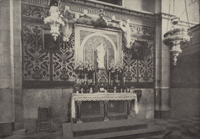 Altar of Latin Church, Nazareth, on the site of the house where Christ lived by English Photographer