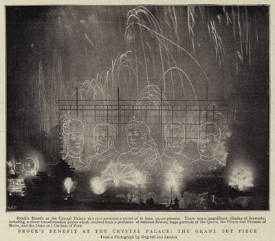 Brocks Benefit at the Crystal Palace, the Grand Set Piece by English Photographer
