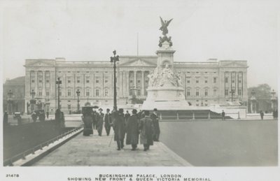 Buckingham Palace, London, Showing New Front and Queen Victoria Memorial by English Photographer