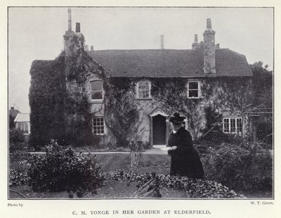C M Yonge in Her Garden at Elderfield by English Photographer