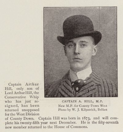 Captain A Hill, MP by English Photographer