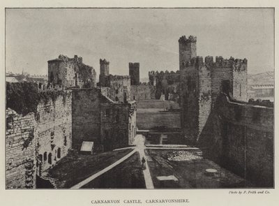 Carnarvon Castle, Carnarvonshire by English Photographer