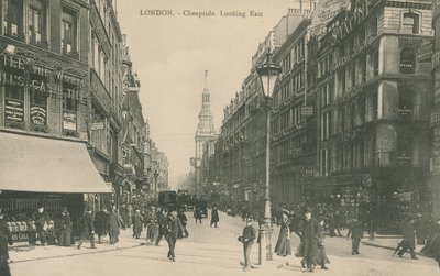 Cheapside Looking East, London by English Photographer