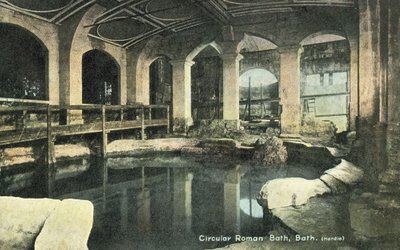 Circular Roman Bath, Bath by English Photographer
