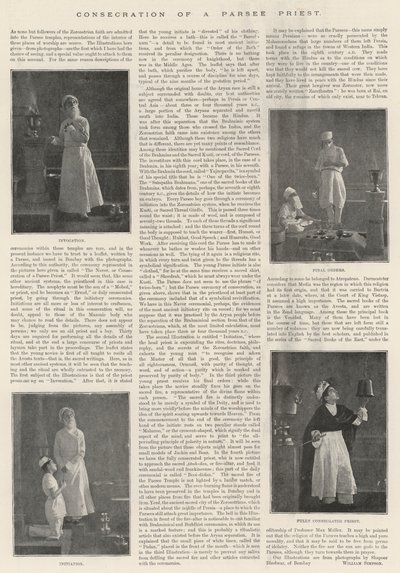 Consecration of a Parsee Priest by English Photographer