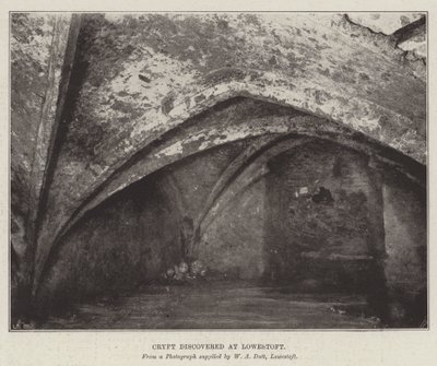 Crypt Discovered at Lowestoft by English Photographer