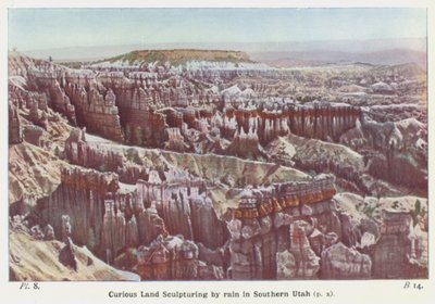 Curious Land Sculpturing by Rain in Southern Utah by English Photographer