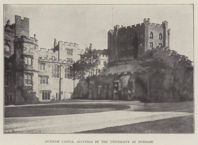 Durham Castle, occupied by the University of Durham by English Photographer