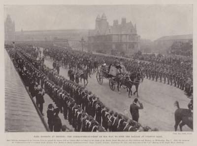 Earl Roberts at Bristol, the Commander-in-Chief on his Way to open the Bazaar at Colston Hall by English Photographer