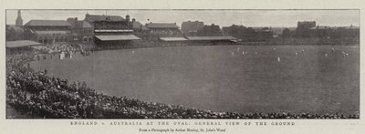 England vs Australia at the Oval, General View of the Ground by English Photographer