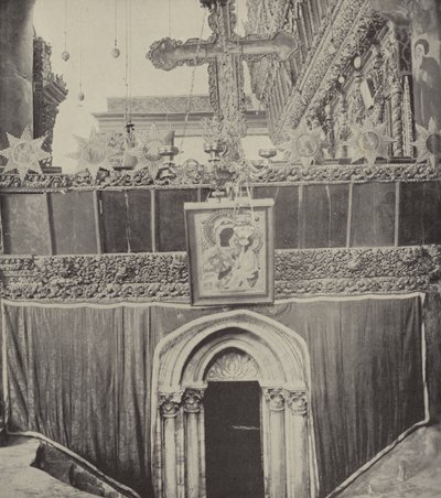 Entrance to grotto in Church of Nativity, in the neighborhood where Boaz and Ruth met by English Photographer