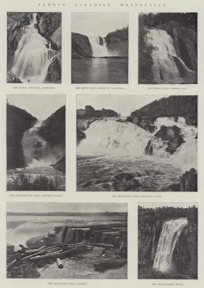 Famous Canadian Waterfalls by English Photographer