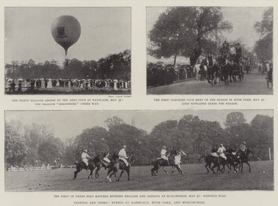 Fashion and Sport, Events at Ranelagh, Hyde Park, and Hurlingham by English Photographer