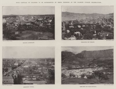 Four Capitals of Colonies to be Represented by Their Premiers at the Diamond Jubilee Celebrations by English Photographer
