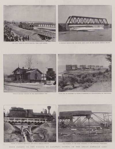 From Europe to the Pacific by Railway, Scenes on the Great Siberian Line by English Photographer