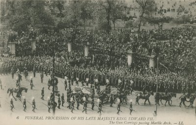 Funeral Procession of his Late Majesty King Edward VII Passing Marble Arch by English Photographer