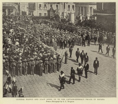 General Blanco and Staff Going Up to the Captain-General