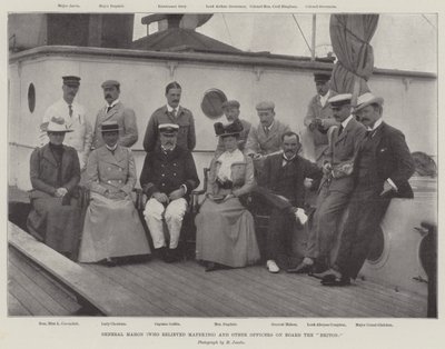 General Mahon (Who Relieved Mafeking) and Other Officers on Board the Briton by English Photographer