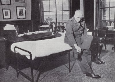 General Sir Edmund Ironside in His Office, World War II, 1939-1940 by English Photographer