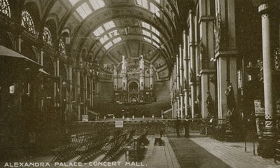 General View of the Concert Hall in Alexandra Palace by English Photographer