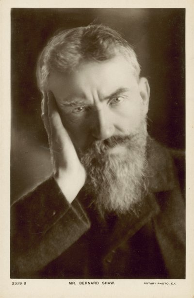 George Bernard Shaw, Irish playwright by English Photographer