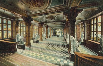 Grand Entrance Hall, School of Technology, Manchester by English Photographer