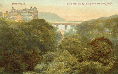 Grand Hotel and bridge, Scarborough by English Photographer
