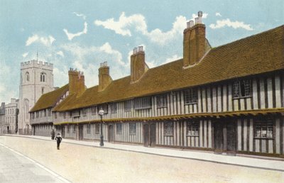 Guild Chapel, Grammar School, and Alms Houses, Stratford-on-Avon by English Photographer