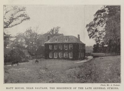 Hatt House, near Saltash, the Residence of the Late General Symons by English Photographer