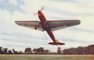Heinkel Aeroplane with Slots and Flaps by English Photographer