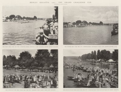 Henley Regatta, 1901, the Grand Challenge Cup by English Photographer
