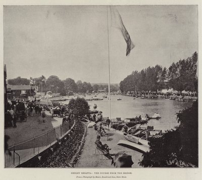 Henley Regatta, the Course from the Bridge by English Photographer