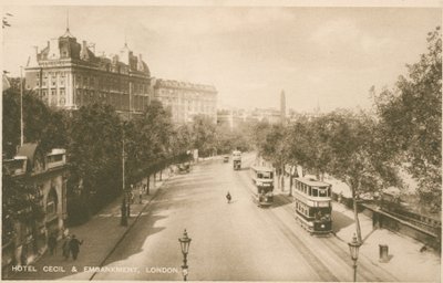 Hotel Cecil and Embankment, London by English Photographer