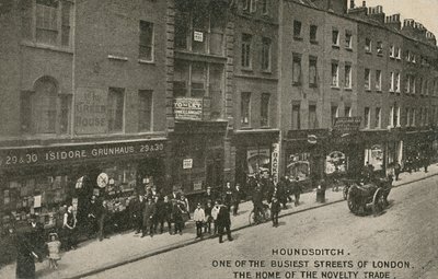 Houndsditch, One of the Busiest Streets of London, the Home of the Novelty Trade, London by English Photographer