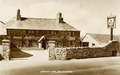 Jamaica Inn, Bolventor, Cornwall, famous for being associated with Cornish smuggling and celebrated in the book of the same name by Daphne Du Maurier by English Photographer