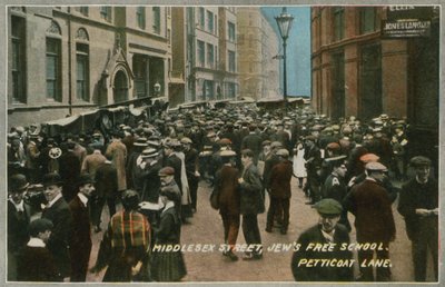 Jews Free School, Middlesex Street, Petticoat Lane, London by English Photographer
