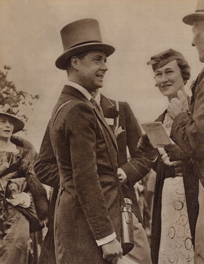King Edward VIII and Mrs Simpson at Ascot by English Photographer