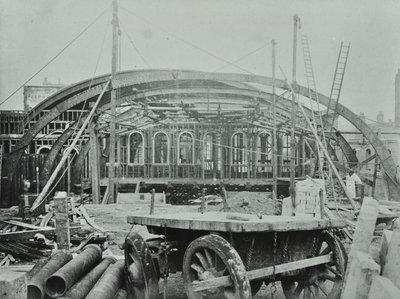 Kings Cross Station: construction work in progress by English Photographer