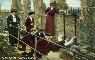 Kissing the Blarney Stone by English Photographer