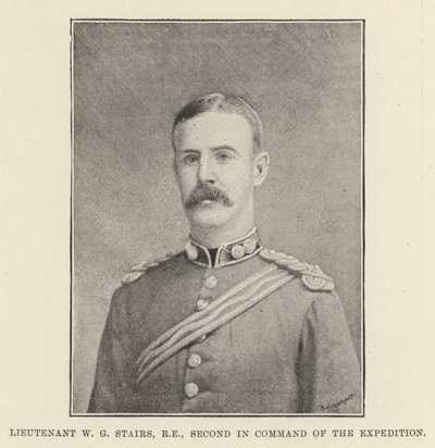 Lieutenant W G Stairs, Second in Command of the Expedition by English Photographer