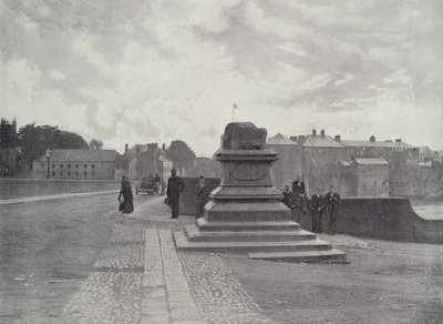 Limerick, The Treaty Stone, Thomond Bridge, and Castle by English Photographer