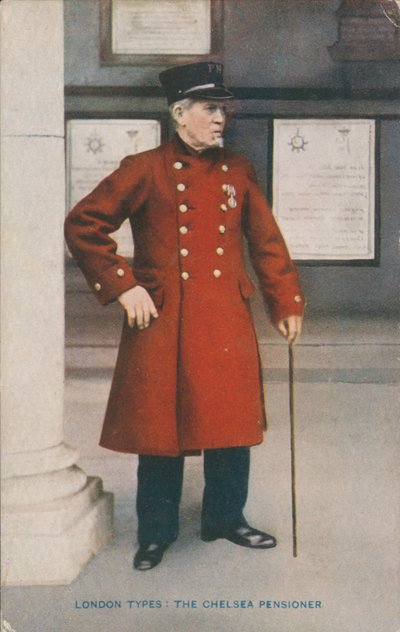 London Types, The Chelsea Pensioner by English Photographer