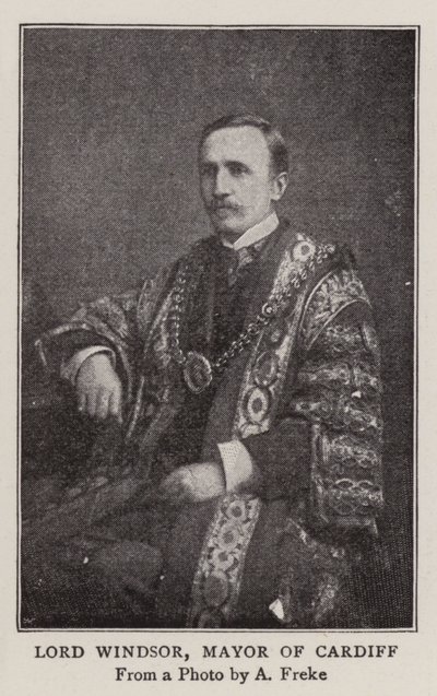 Lord Windsor, Mayor of Cardiff by English Photographer