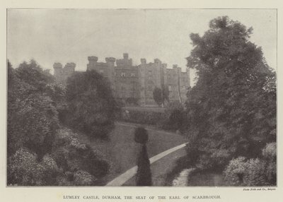 Lumley Castle, Durham, the Seat of the Earl of Scarbrough by English Photographer